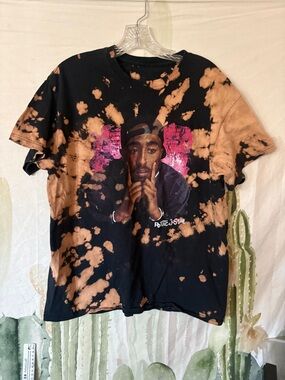 Poetic Justice Tupac Bleach Dyed T-Shirt 🌵